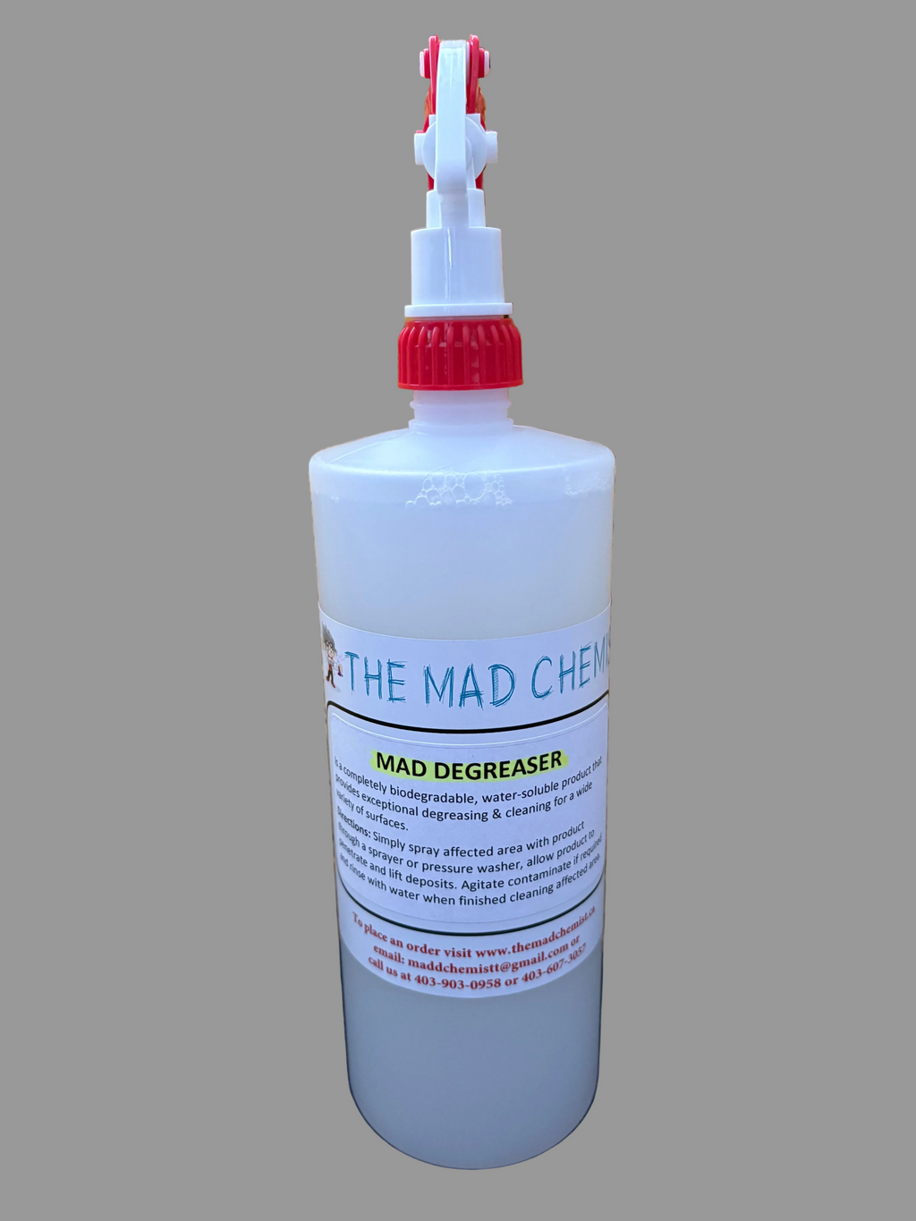 The Mad Degreaser  – Biodegradable Heavy-Duty Degreaser for Garage, Auto & Home Cleaning