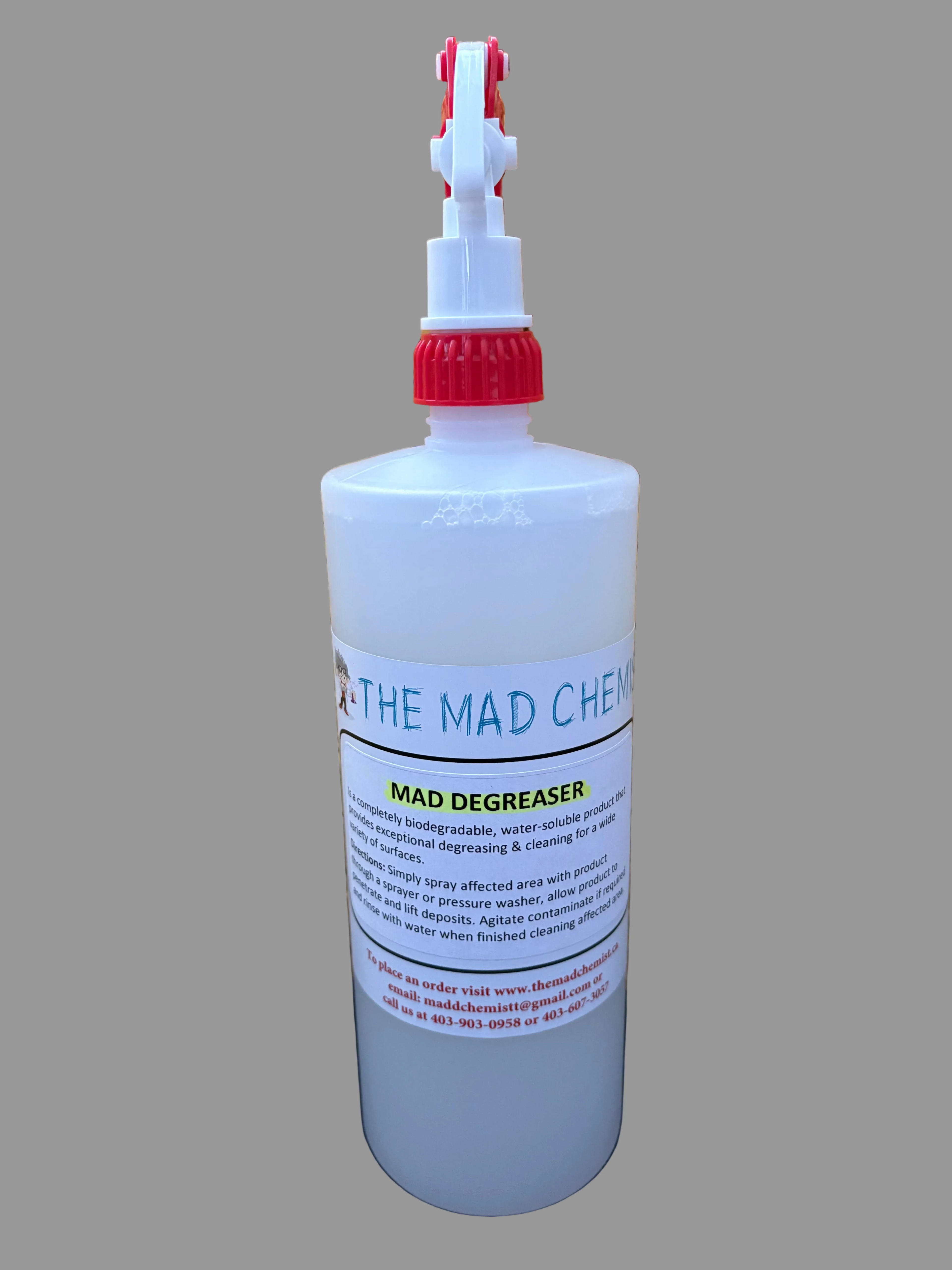 The Mad Degreaser  – Biodegradable Heavy-Duty Degreaser for Garage, Auto & Home Cleaning